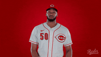 Amir Garrett Baseball GIF by Cincinnati Reds