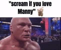 Scream Manny GIF