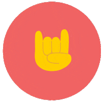 Happy Rock And Roll Sticker by GoldNutrition