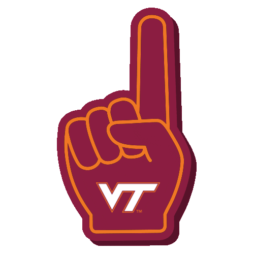 Virginia Tech Vt Sticker by College Colors Day