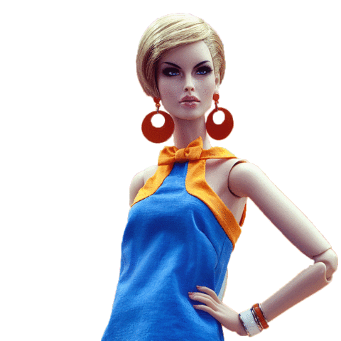 Twiggy Sticker by London Fashion Doll Festival