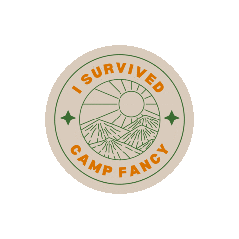 Camp Fancy Sticker by Moxi and Muse
