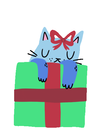 Cat Christmas Sticker by Tobyilikecats