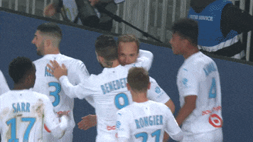 Valere Germain Hug GIF by Olympique de Marseille