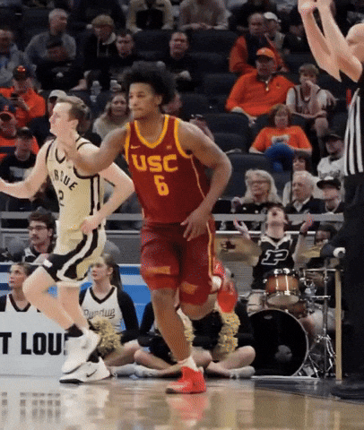 Basketball Hoops GIF by USC Trojans