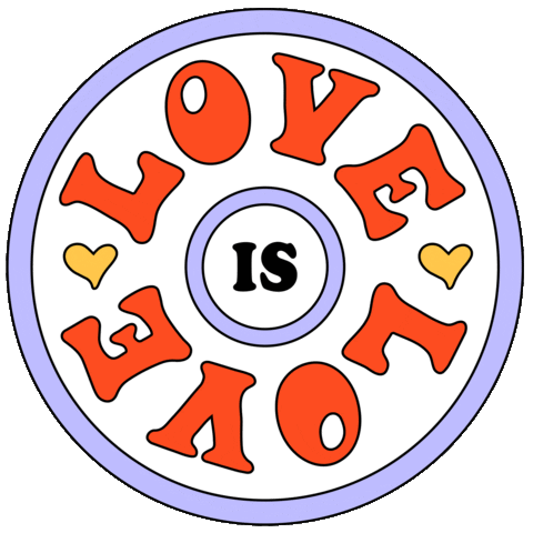 Loving Love Is Love Sticker by Gigasavvy