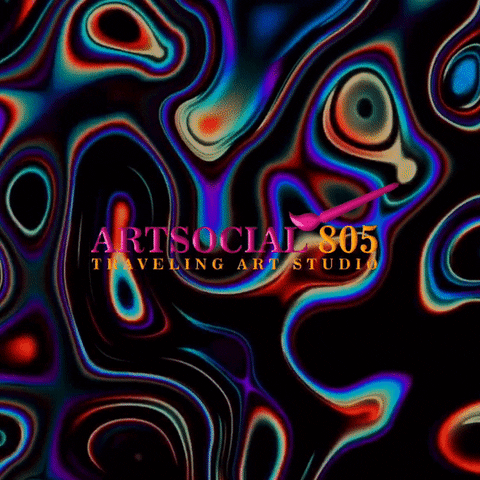 artsocial805 art retro trippy paint GIF