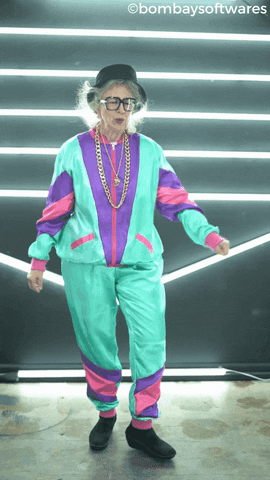 bombaysoftwares swag old lady bombaysoftwares old dance GIF