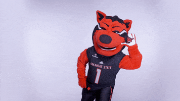 Red Wolves Listening GIF by Arkansas State University