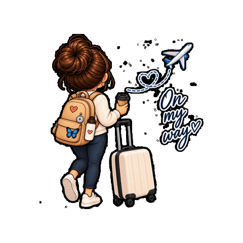 On My Way Coffee Sticker