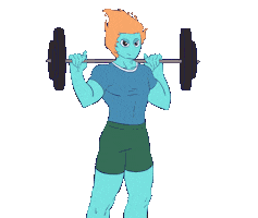 Squats Glutes Sticker by UTDUREC