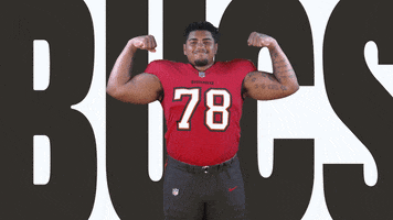 Flex Smile GIF by Tampa Bay Buccaneers