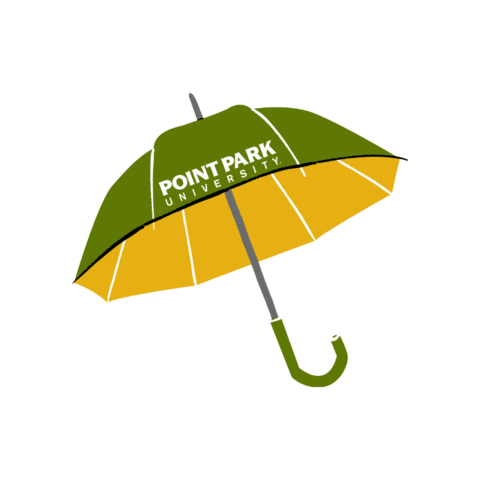 Rainy Day Rain Sticker by Point Park University