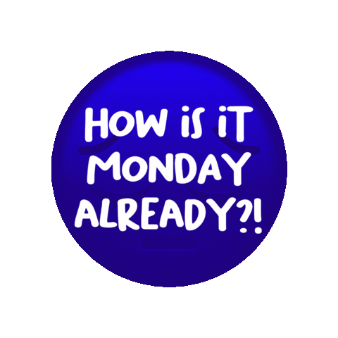 Sad Blue Monday Sticker by Deadlyie