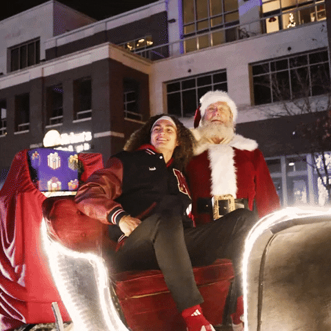 Santa Clause Christmas GIF by Huskers