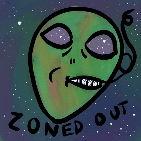 Space Smoking GIF by Empress Trash