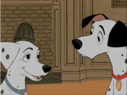 Pongo and Perdita from Disney's 101 Dalmations.