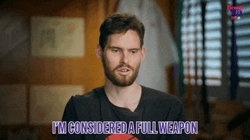 React Weapon GIF by Beauty and the Geek Australia