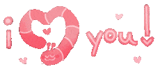 I Love You Hearts Sticker