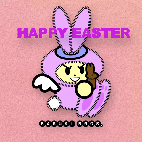 Easter Bunny Art GIF by Baruki Bros.