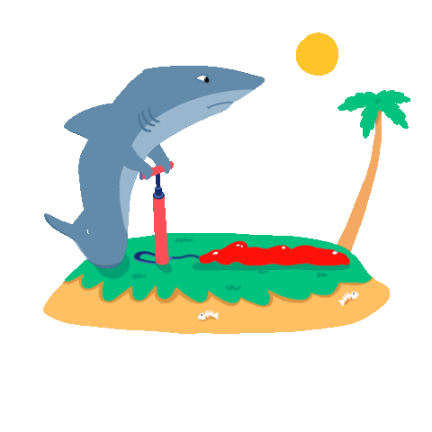 Happy Pump Up Sticker by Shark Week
