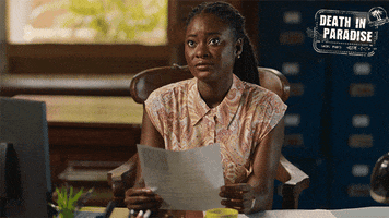 Meh Dunno GIF by Death In Paradise