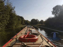 Narrowboat Canalboat Riverboat Canal River Whale Bigfish GIF