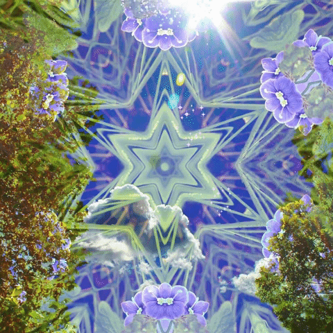 Blue Skies Mandala GIF