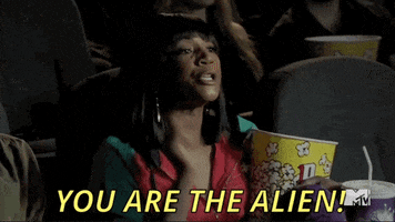 mtv awards you are the alien GIF by MTV Movie & TV Awards
