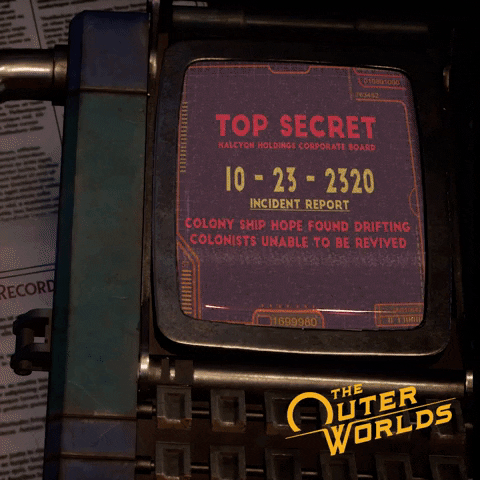 Top Secret Obsidian GIF by The Outer Worlds