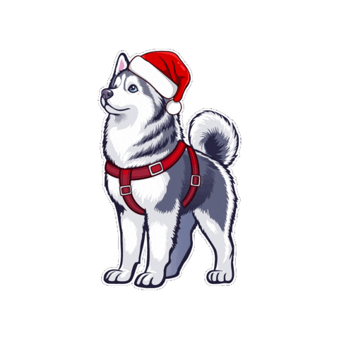 Christmas Dogwear Sticker by 4fluffy.shop