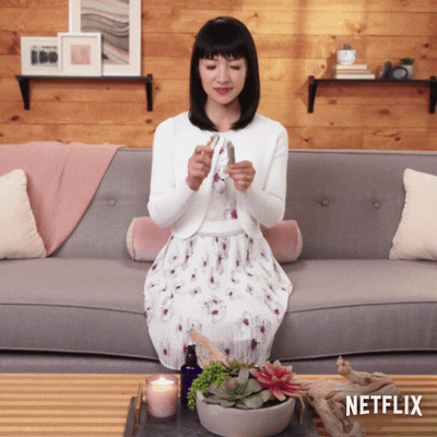 Happy Marie Kondo GIF by NETFLIX - Find & Share on GIPHY