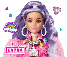 Girl Hair Sticker by Barbie
