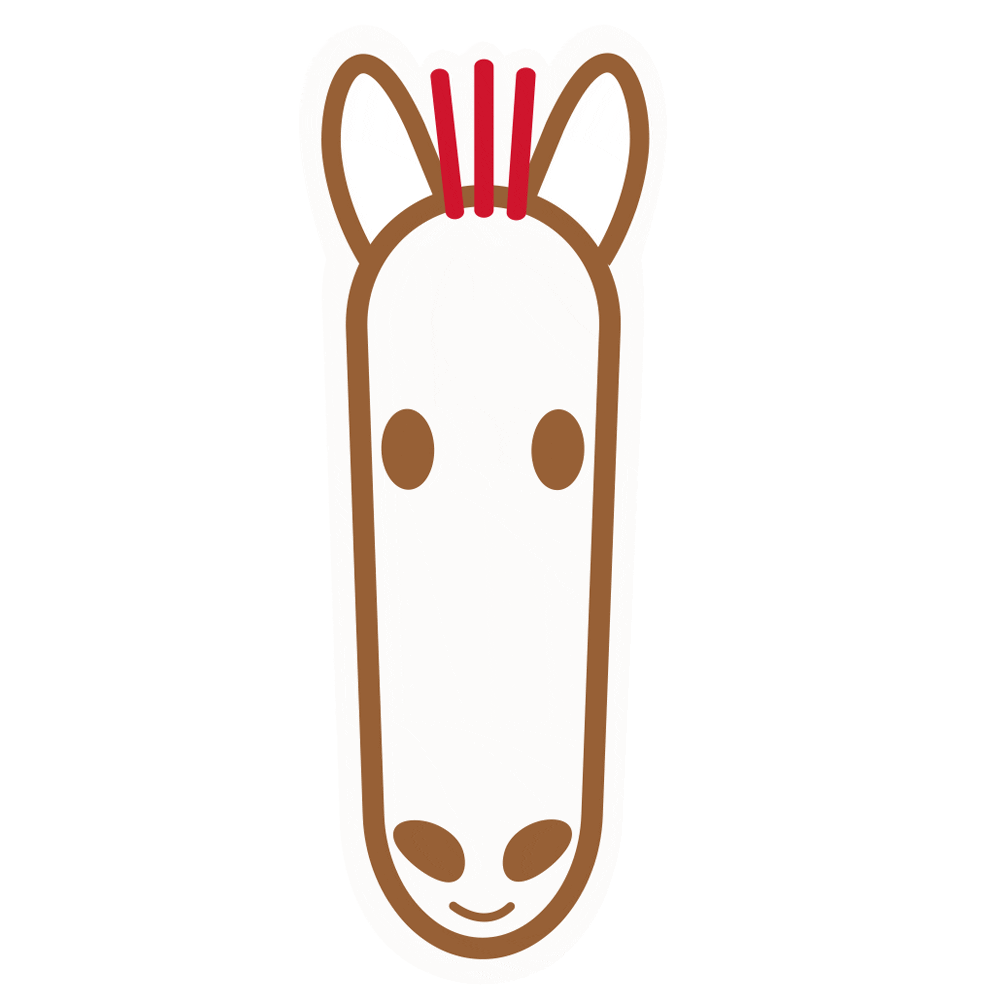 Horses Expand Sticker by Sorbeo Horse Bedding