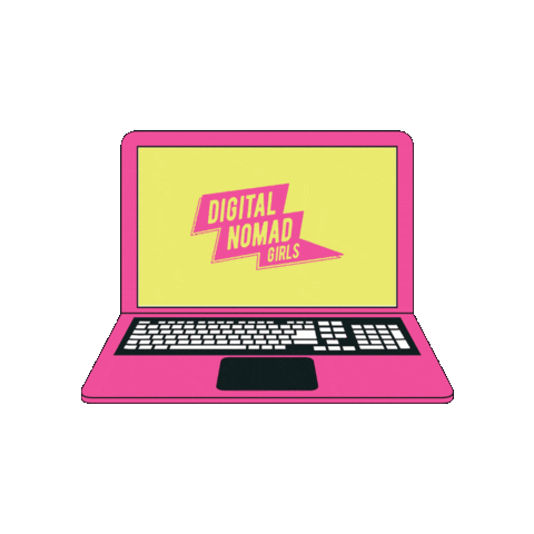 Digital Nomad Girls Sticker