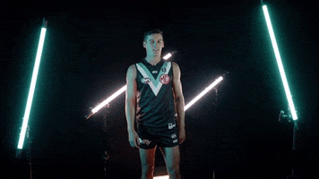 Afl Game Face GIF by Port Adelaide FC