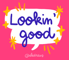 Looking Good GIF by Eledraws (Eleonore Bem)