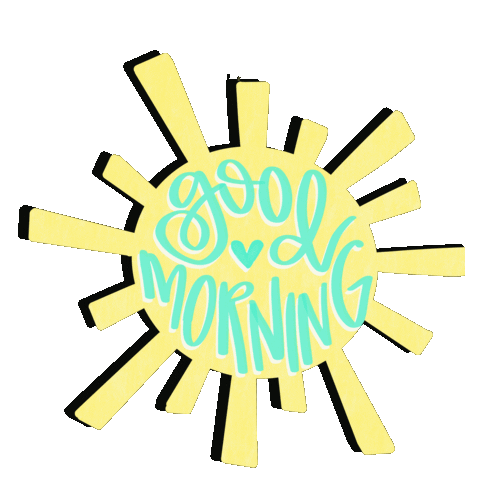 Good Morning Sunshine Sticker by re-fabbed