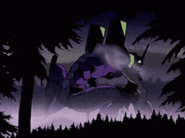 Neon Genesis Evangelion Eating GIF
