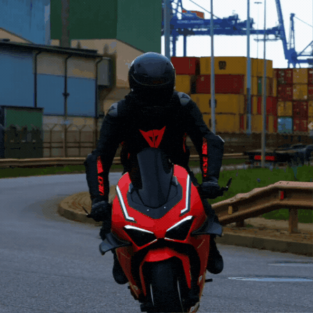 Moto4Vs Ducati Panigale Caberg Rider GIF