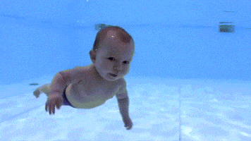 Baby Swimming GIF