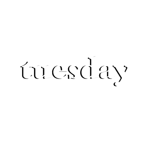 Days Of The Week Tuesday Sticker by Molly Alexander