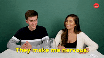 Nervous Dating GIF by BuzzFeed