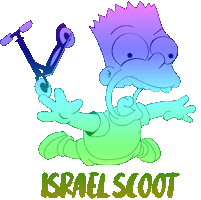 Israel Scoot Sticker