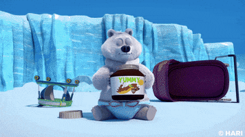 Polar Bear Wow GIF by Grizzy and the Lemmings