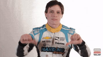 indy 500 thumbs down GIF by Paddock Insider