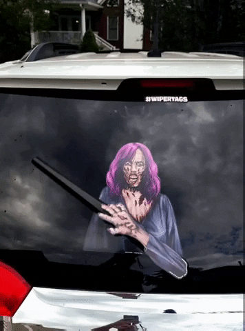 Zombiegirl Halloweenwiper GIF by WiperTags Wiper Covers