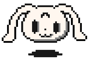 Pixel Bunny Sticker