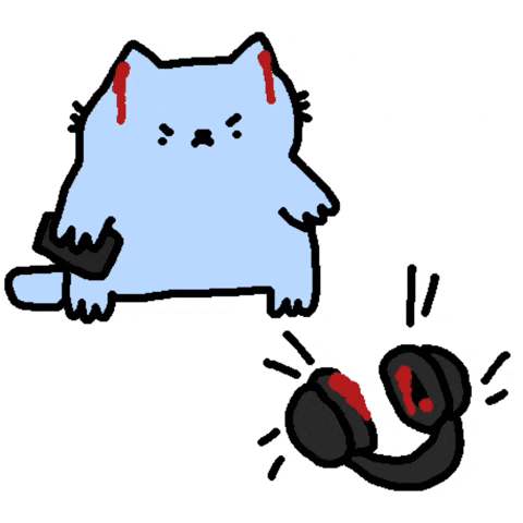 Cat Pain GIF by sillynub