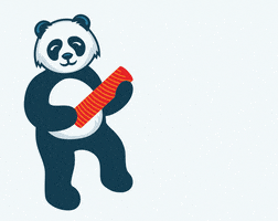 Celebration Panda GIF by Instructure: Makers of Canvas